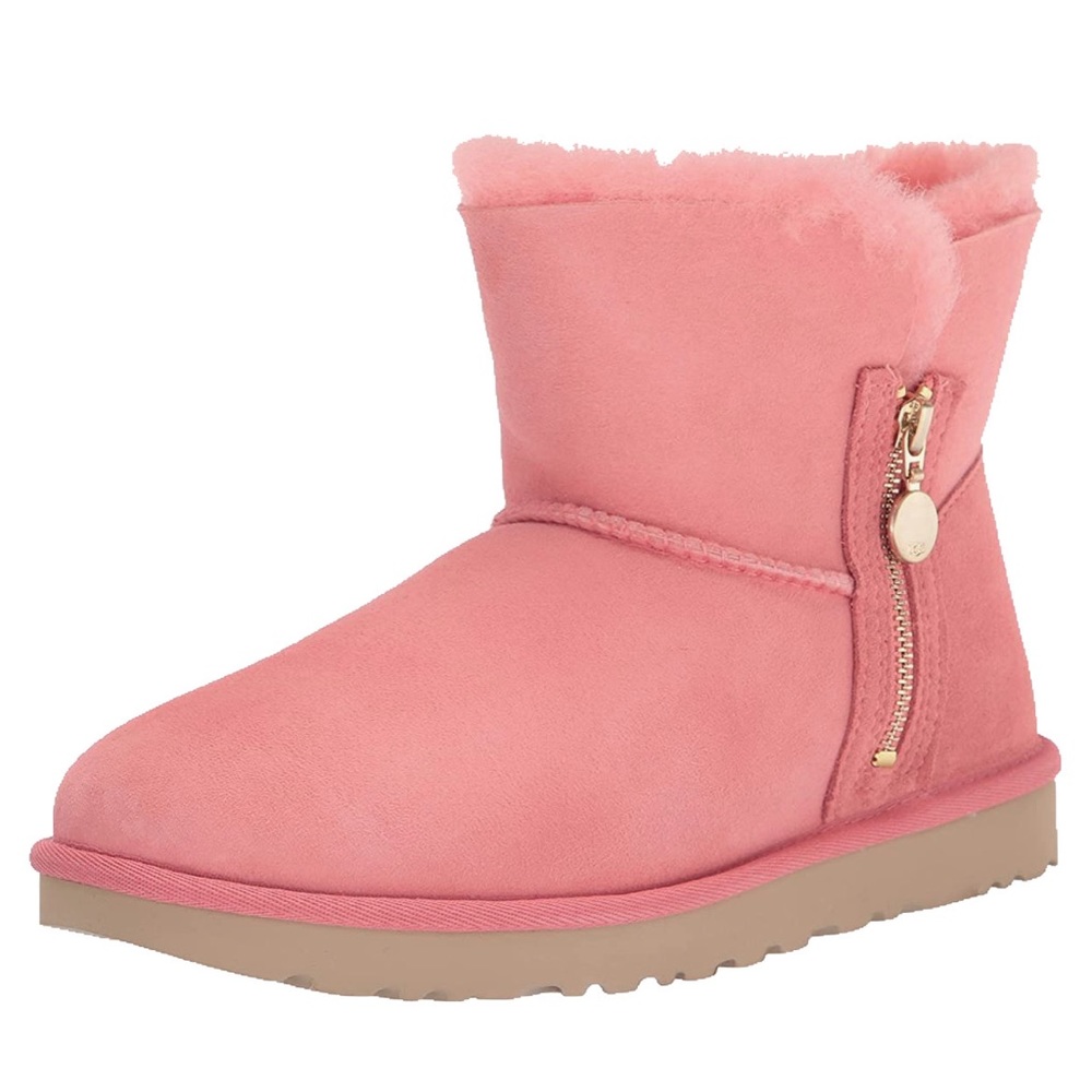 NIB UGG Bailey Zip Mini - Sz 7 - Pink Blossom